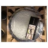 Artika Glam 13.5 in. 1-Light Modern Chrome Integrated LED Flush Mount Ceiling Light Fixture for Kitchen or Bedroom   Customer Returns See Pictures