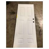 Masonite 32 in. x 80 in. Premium 6-Panel Primed Steel Front Door Slab  Customer Returns See Pictures