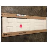 JELD-WEN 30 in. x 80 in. Colonist Primed Textured Solid Core Molded Composite MDF Interior Door Slab Customer Returns See Pictures