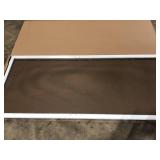 Andersen 35-1/2 in. x 77-9/16 in. 400 Series White Frenchwood Gliding Patio Door, Aluminum Insect Screen  Customer Returns See Pictures