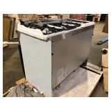 MUELLER 48 in. 6.7 cu. ft. Freestanding Double Oven Gas Range with 8 Burners and Griddle in Stainless Steel Damaged   Customer Returns See Pictures