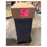 Home Decorators Collection Franklin 12 in. W x 24 in. D x 34.5 in. H Assembled Plywood Drawer Base Bath Cabinet in Valiant Onyx with Soft Close    Customer Returns See Pictures