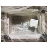 LORDEAR 27 in. W x 19 in. D Undermount Single Bowl Ceramic Kitchen Sink with Bottom Grid    Customer Returns See Pictures