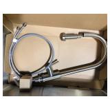 Presenza All-in-One 28 in. x 22 in. x 33.8 in. Stainless Steel Drop-In Sink and Cabinet with Faucet in Black  Customer Returns See Pictures