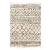 StyleWell Caspian 6 ft. x 9 ft. Cream Moroccan Area Rug Customer Returns See Pictures