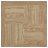 12 Boxes of  TrafficMaster Natural Wood Parquet 3 MIL x 12 in. W x 12 in. L Peel and Stick Water Resistant Vinyl Tile Flooring 30 Sq. Ft. Customer Returns See Pictures