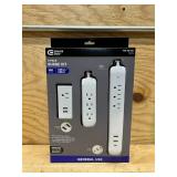 4 ft. Multiple Outlet and Wall Mounted Surge Protector Set (3-Pack)