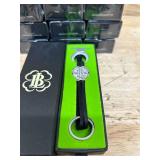 Lucky Brand Leather Keychain Bracelet Key Ring Clover Charm (lot of 10)