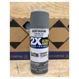 Rust-Oleum 2X Ultra Cover Satin Granite Spray Paint and Primer In One (NET WT. 12-oz) (lot of 12)
