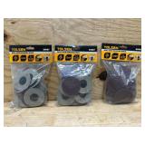 TOLSEN ROLL LOCK SANDING DISCS (lot of 3)