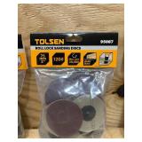 TOLSEN ROLL LOCK SANDING DISCS (lot of 3)