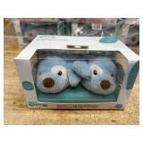 Baby GUND Spunky Puppy Rattle Booties Plush Baby Infant Shoes, Blue, One Size Fits All (lot of 10)