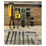 Random assortment of tools and accessories lot of 14