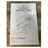Aquajoe 2 in 1 High-Powered Adjustable Foam Cannon Spray Gun with Attachments