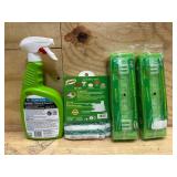 Stone and grout cleaner and mop head refills (lot of 4)