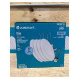 Ecosmart 4 Pack Daylight Integrated LED 6 in White Canless New Construction Remodel Dimmable Recessed Light Trim (lot of 3)