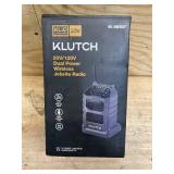 Klutch Dual-Power Wireless Jobsite Radio, KLiQ 20V, 120V AC, Bare Tool