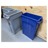 Rubbermaid - Lot of 3 - Slim Jim Trashcans