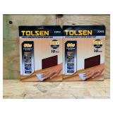 TOLSEN 10PCS ABRASIVE PAPER SHEET SET (lot of 2)