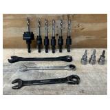 Milwaukee, Husky, Hole Saw Bit, Wrench, Bits lot of 12