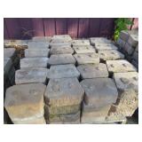 Pallet of Beveled Retaining Wall Blocks