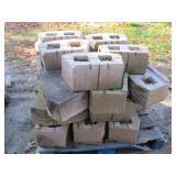 Pallet of 16" Beveled Retaining Wall Blocks