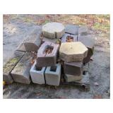 Mixed Pallet of Retaining Wall Blocks