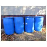 Mixed Lot of 4 50 Gallon Drums