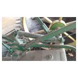 John Deere Sickle Mower Z543H, Wheels are 31 in. Diam., 5 ft. Blade