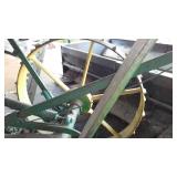 John Deere Sickle Mower Z543H, Wheels are 31 in. Diam., 5 ft. Blade