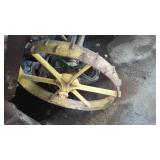 John Deere Sickle Mower Z543H, Wheels are 31 in. Diam., 5 ft. Blade