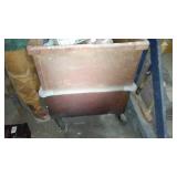 Metal Cart On Wheels.