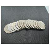 Fifteen Eisenhower Dollars: 7 different varieties