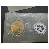 1974 and 1976 Bicentennial Commemorative Medals in Original PAckage with Commemorative Stamps