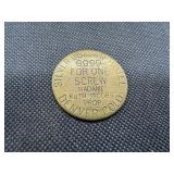 Brothel Token: Silver Dollar Hotel, Denver Colorado