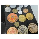 19 Assorted Tokens, including two 1976 Vikings NFC Champion Tokens