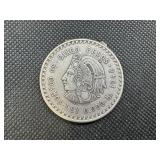 1948 Mexico Cinco Pesos Silver Coin: 0.8681 Oz. of Silver