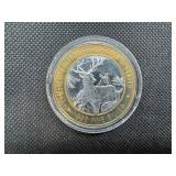 Limited Edition Grand Casino Gaming Token-- Approx 0.60 Oz. of .999 Silver