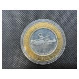 Limited Edition Monte Carlo $10 Gaming Token-- Approx 0.60 Oz. of .999 Silver