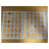 Complete Lincoln Cent Collection in Whitman Book: 1941-1964;  63 Coins