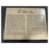 The Silver Story Collection: 1957 Silver Certificate- Excellent Condition; higher Grade 1883-? Morgan Silver Dollar; Higher Grade 1922-? Peace Dollar; and Approx. 1/2 Ounce Silver Granules