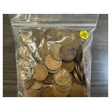 220 Lincoln Wheat Cents 1941- 1958 (37 different varieties)