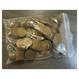 220 Lincoln Wheat Cents 1941- 1958 (37 different varieties)