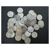 49 Mixed Date Silver Roosevelt Dimes