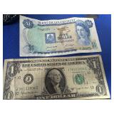 1970 Bermuda $1.00 Bill; 1988A $1.00 Dollar Bill; and Four 1963B $1.00 Bills--6 total notes