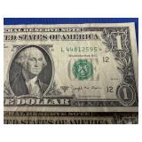 Three 1963B $1.00 Star Notes