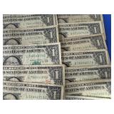 25 Circulated 1963B $1.00 Notes