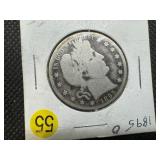 Better Date 1895-O Silver Barber Half Dollar