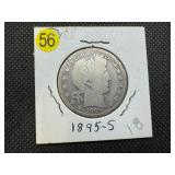 Better Date 1895-S Silver Barber Half Dollar (Greybook Wholesale price for a G4 is $40)