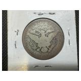 1905 Silver Barber Half Dollar